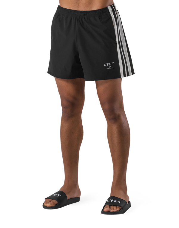 LÝFT 2Line Swim Shorts - Black LÝFT 2Line Swim Shorts - Black