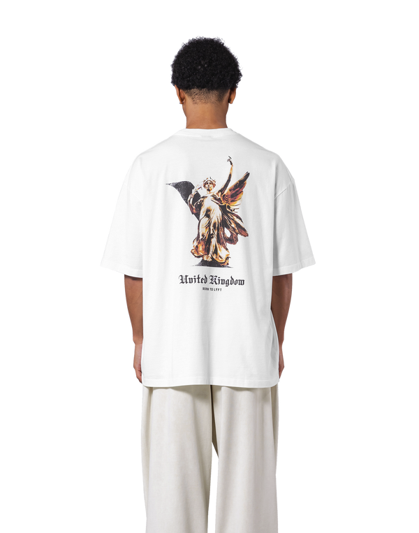 Statue Graphic Vintage Big T-Shirt - White