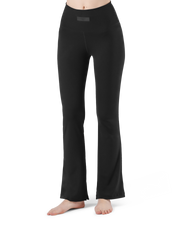 High Rise Flare Leggings - Black