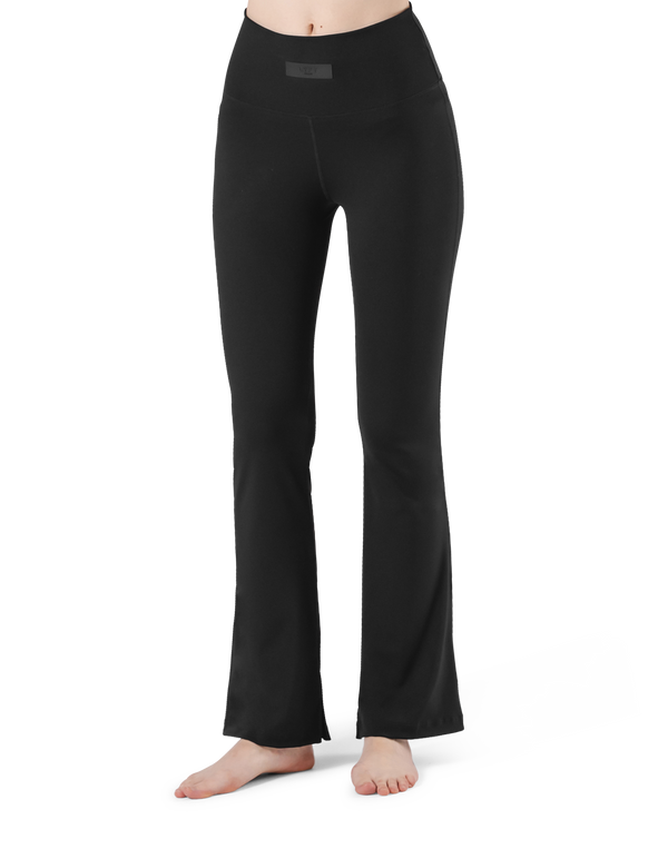 High Rise Flare Leggings - Black