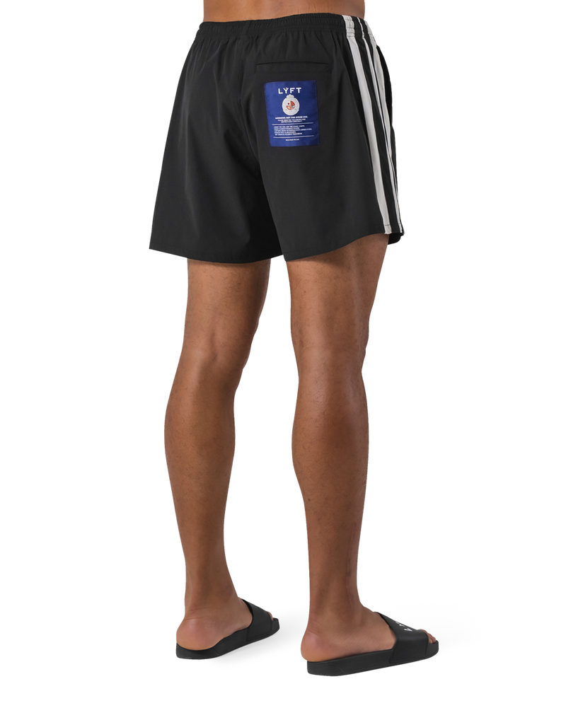 LÝFT 2Line Swim Shorts - Black LÝFT 2Line Swim Shorts - Black