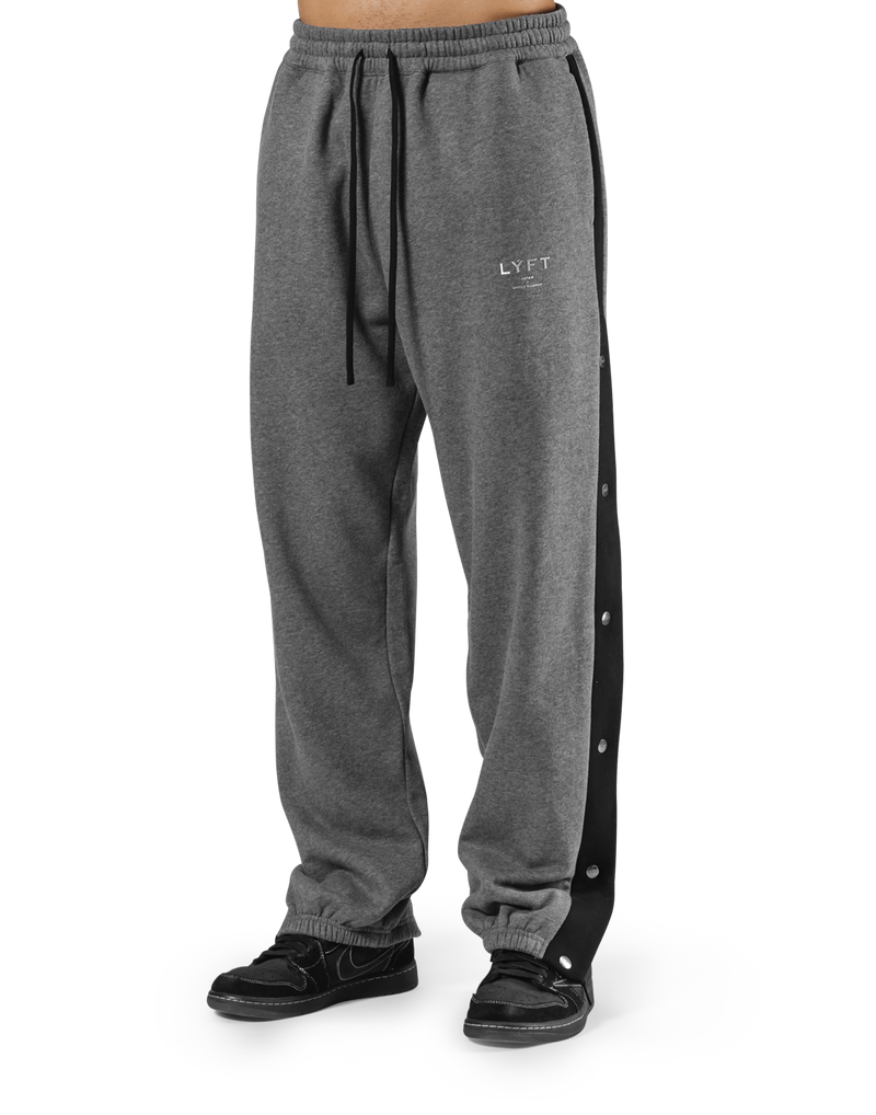 Warm Up Button Sweat Pants - D.Grey