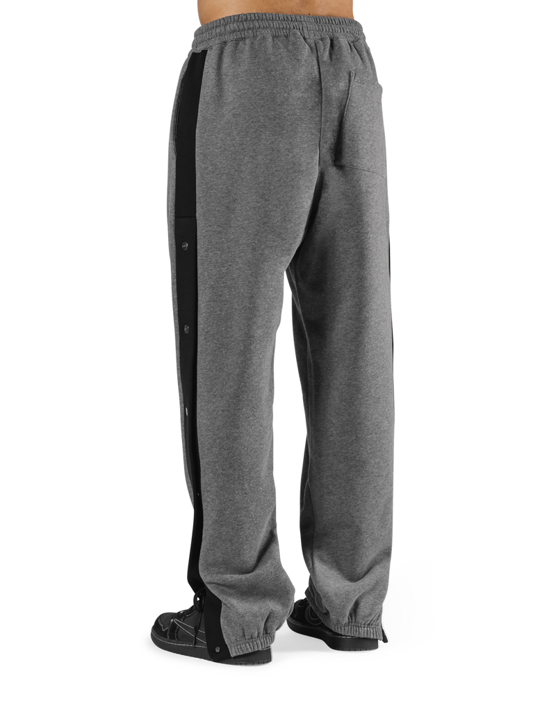 Warm Up Button Sweat Pants - D.Grey