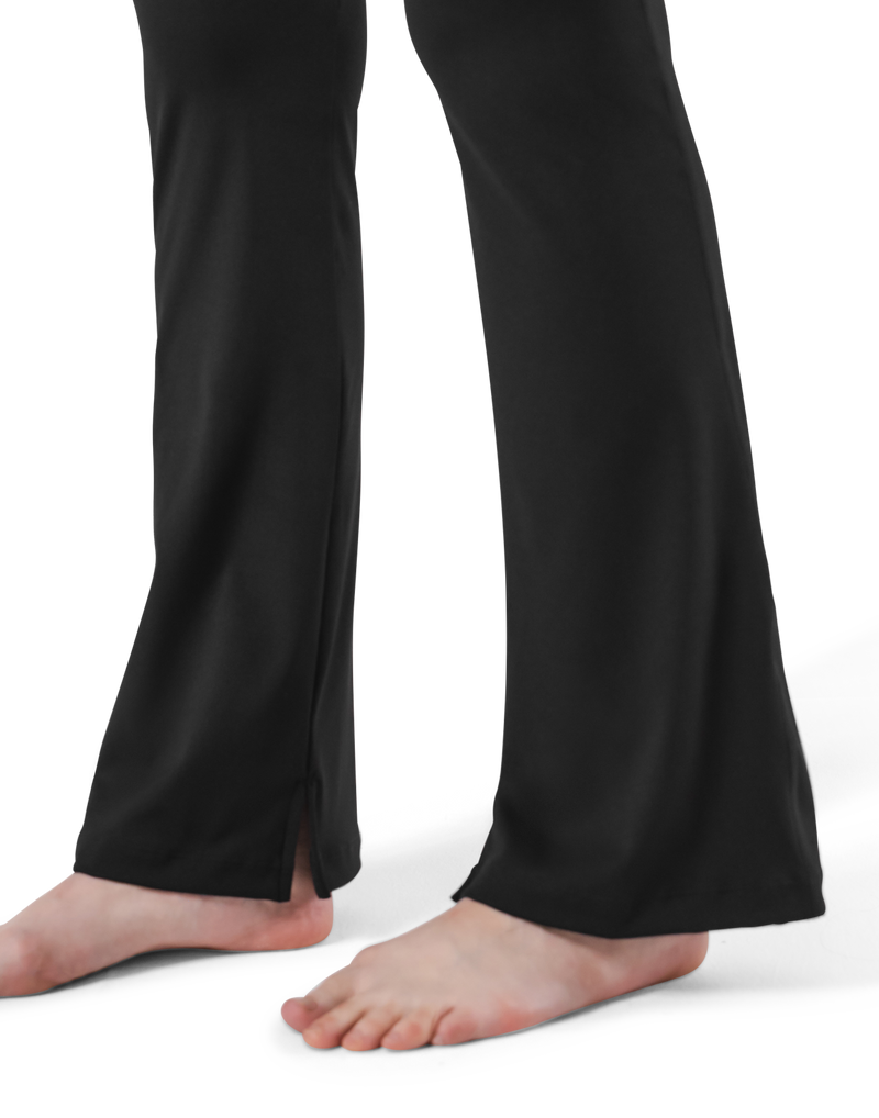 High Rise Flare Leggings - Black