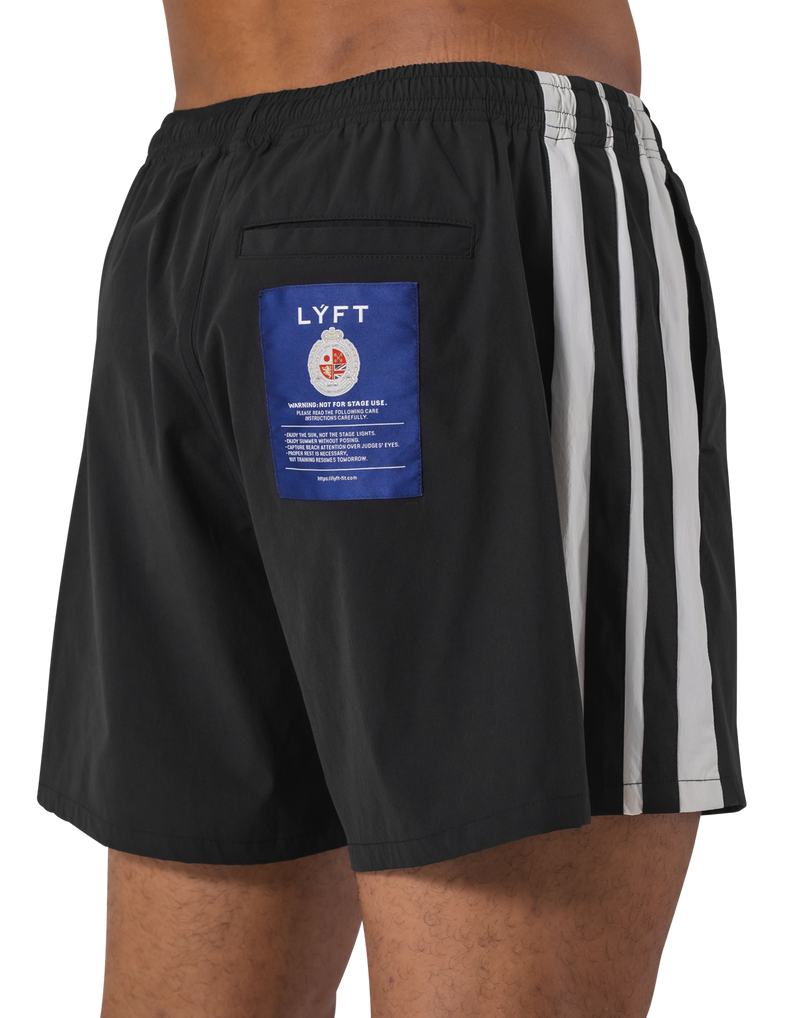 LÝFT 2Line Swim Shorts - Black LÝFT 2Line Swim Shorts - Black