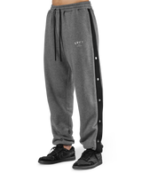 Warm Up Button Sweat Pants - D.Grey