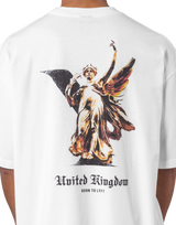 Statue Graphic Vintage Big T-Shirt - White