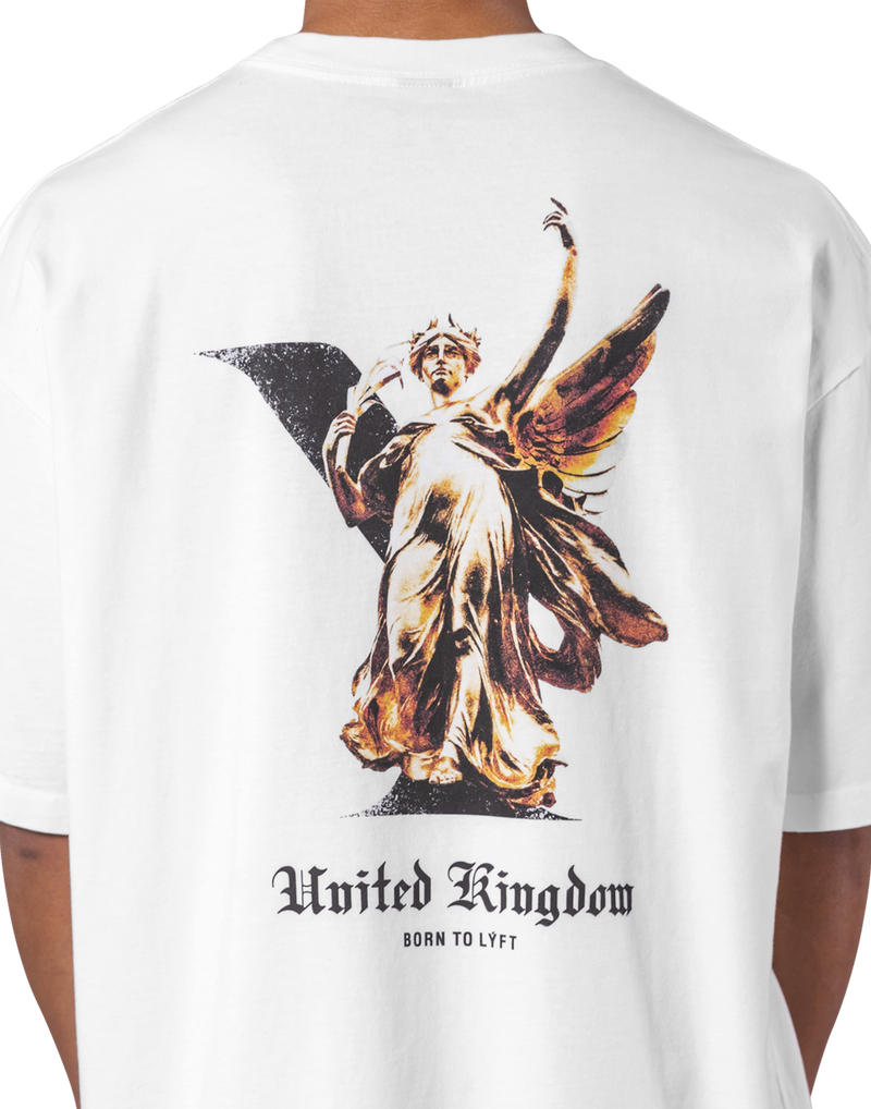 Statue Graphic Vintage Big T-Shirt - White