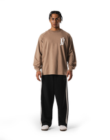 Old Ý Raglan Long Sleeve T-Shirt - Beige