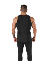 Back Mesh Stretch Standard Tanktop - Black