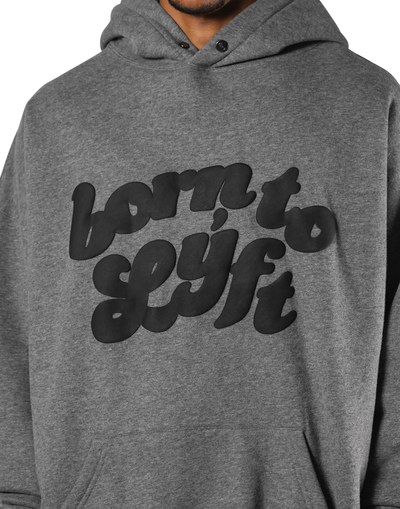 高級感 OLD BORN TO LYFT HOODIE - ダークグレー Old Born To LÝFT 高級感 OLD BORN TO LYFT HOODIE - ダークグレー Old Born To LÝFT