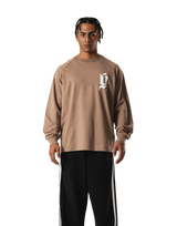 Old Ý Raglan Long Sleeve T-Shirt - Beige