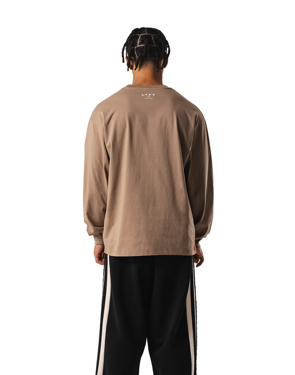 Old Ý Raglan Long Sleeve T-Shirt - Beige