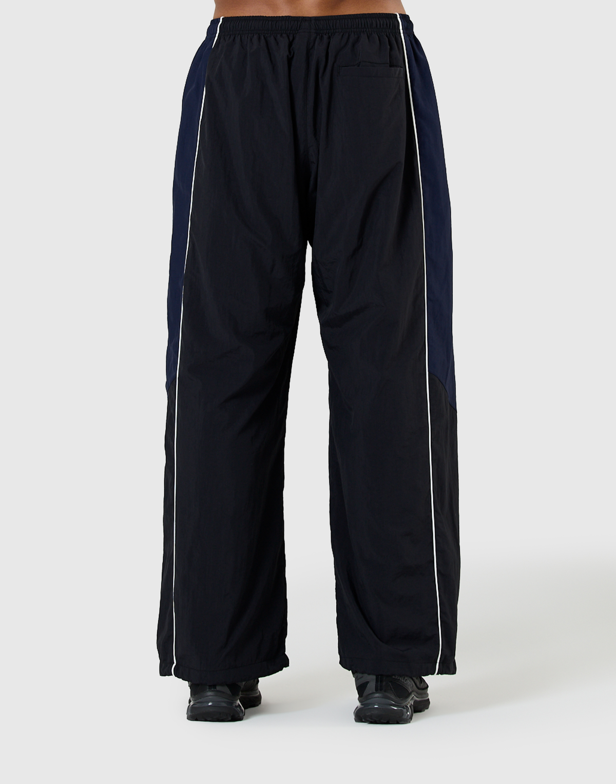 BORN TO LÝFT Racing Nylon Pants - Navy