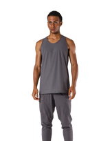 Back Mesh Stretch Standard Tanktop - D.Grey