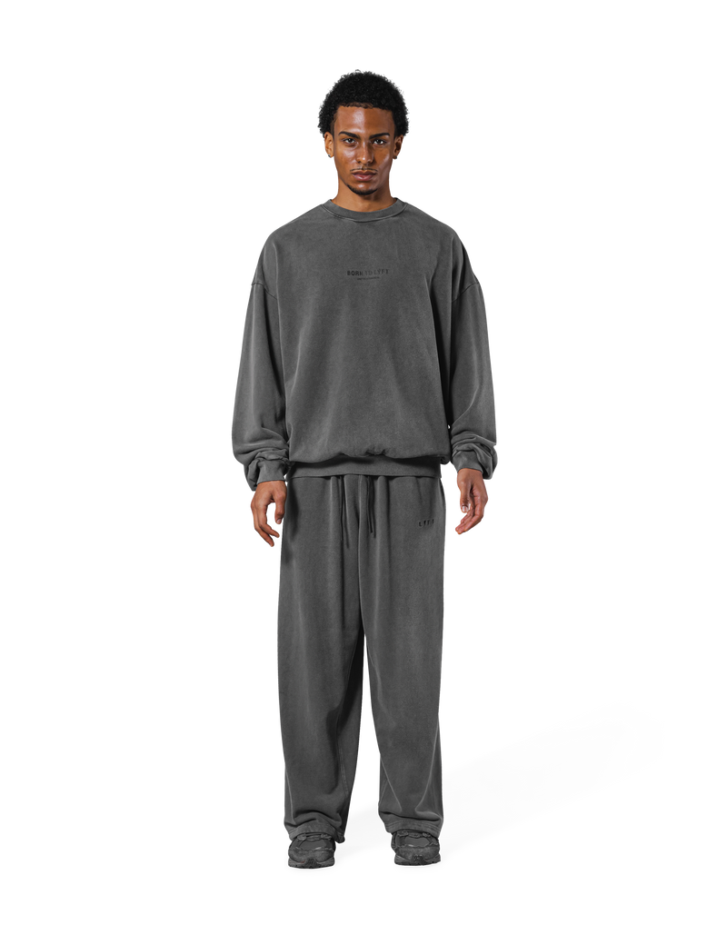 Vintage Sweat Wide Pants - D.Grey