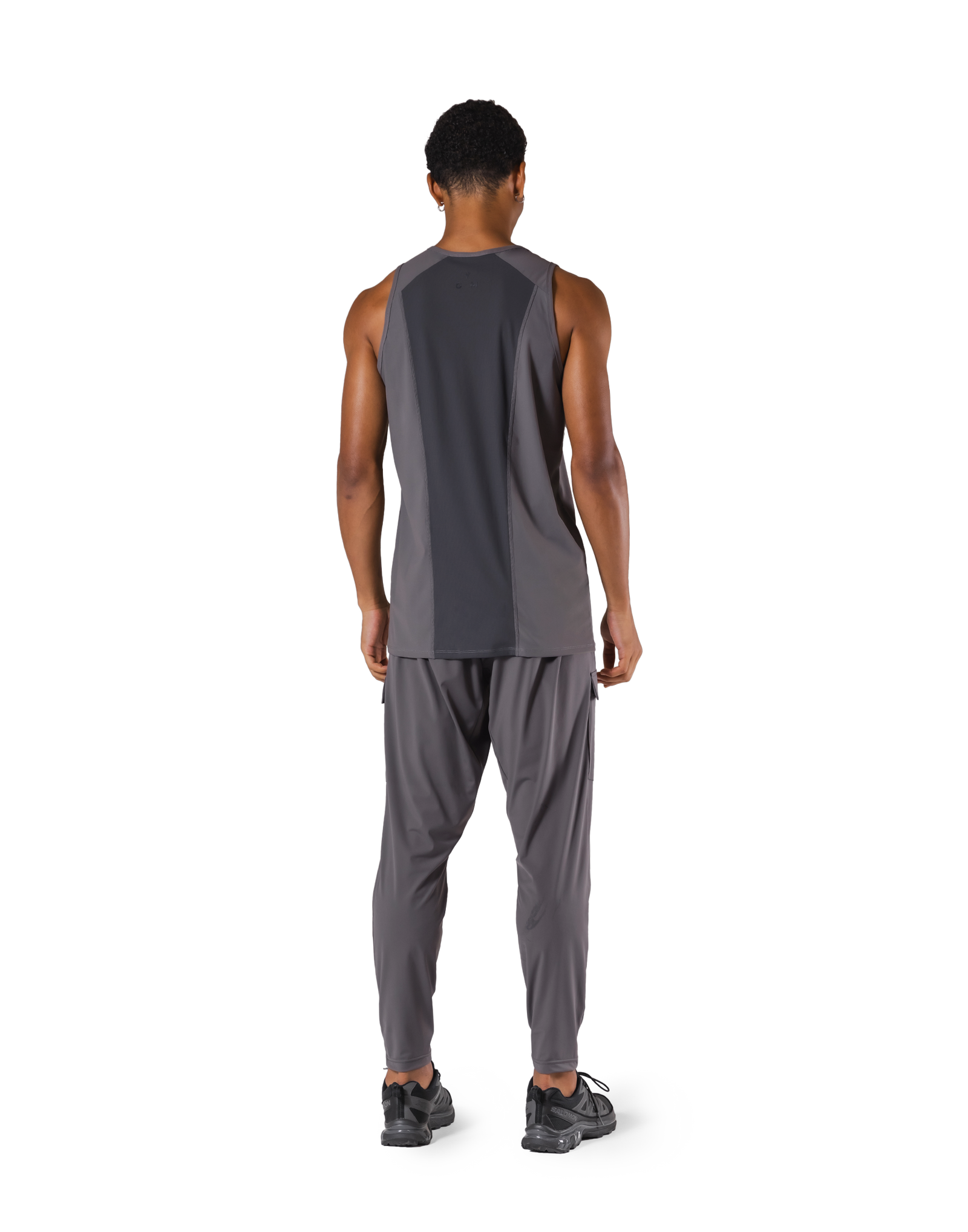 Back Mesh Stretch Standard Tanktop - D.Grey – LÝFT