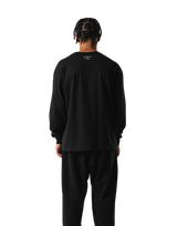 Old Ý Raglan Long Sleeve T-Shirt - Black