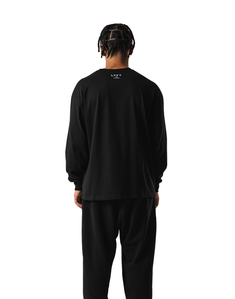 Old Ý Raglan Long Sleeve T-Shirt - Black – LÝFT