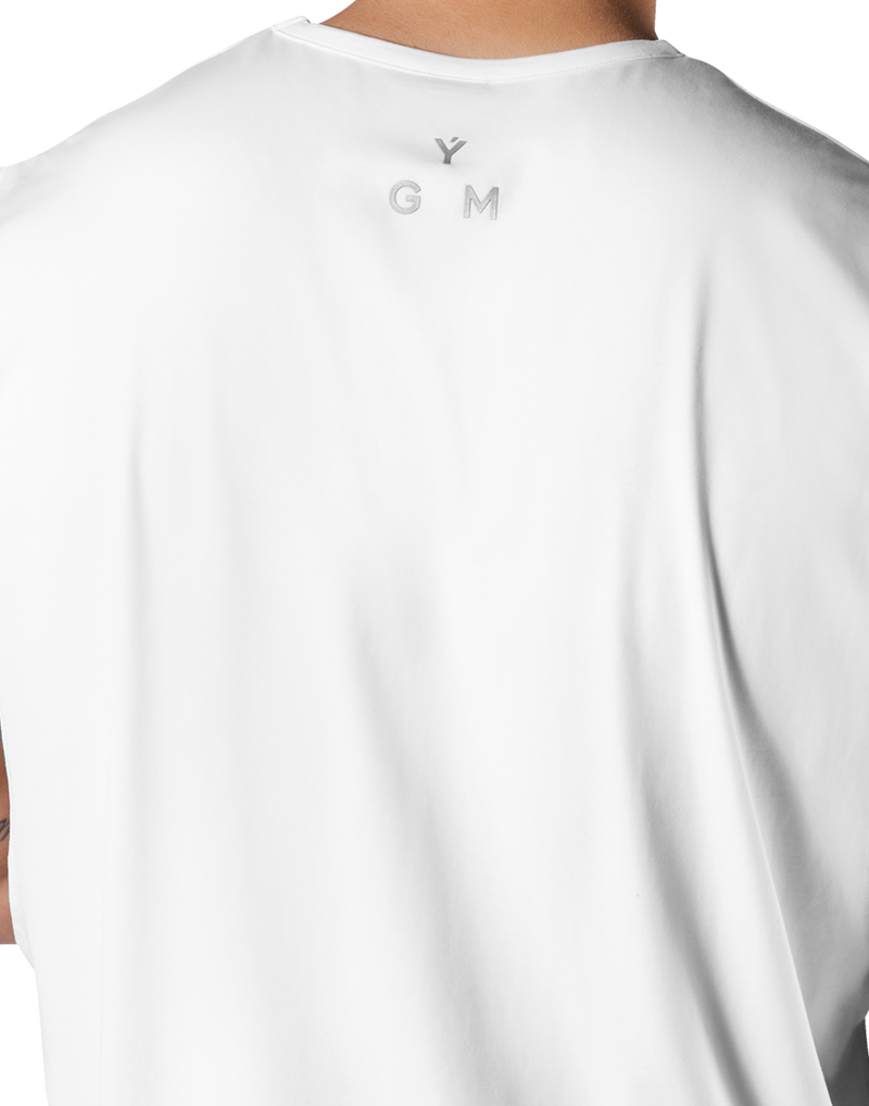 Stretch Logo No Sleeve - White