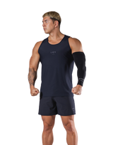 Back Mesh Stretch Standard Tanktop - Navy