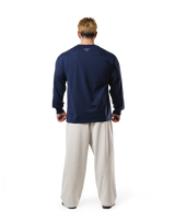 Old Ý Raglan Long Sleeve T-Shirt - Navy