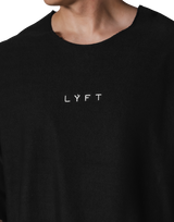 Knit Like Loose Sweat T-Shirt - Black