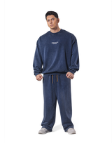 Vintage Sweat Wide Pants - Navy