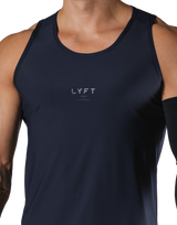 Back Mesh Stretch Standard Tanktop - Navy