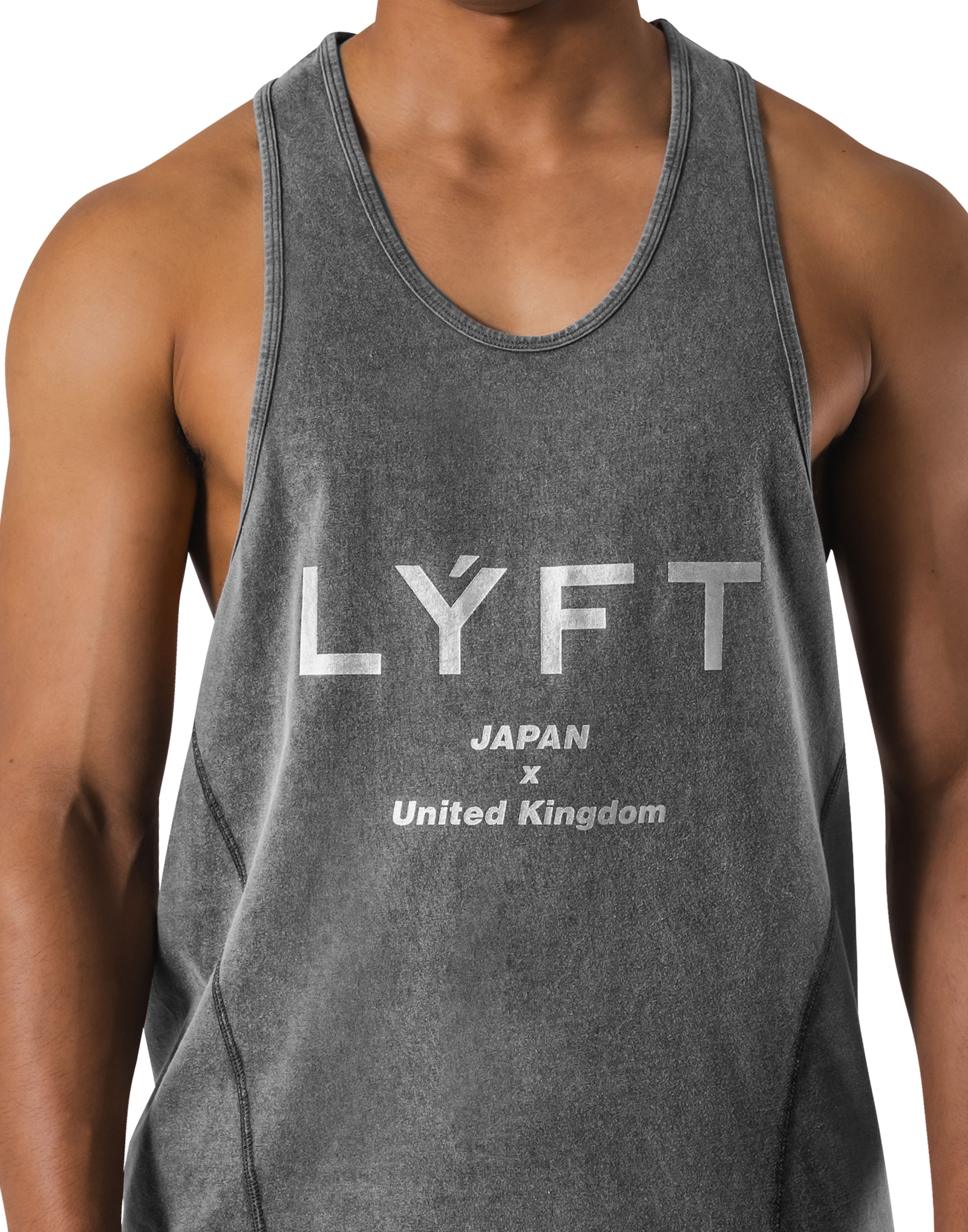 LÝFT Vintage Training Tanktop - D.Grey