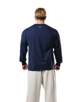 Old Ý Raglan Long Sleeve T-Shirt - Navy