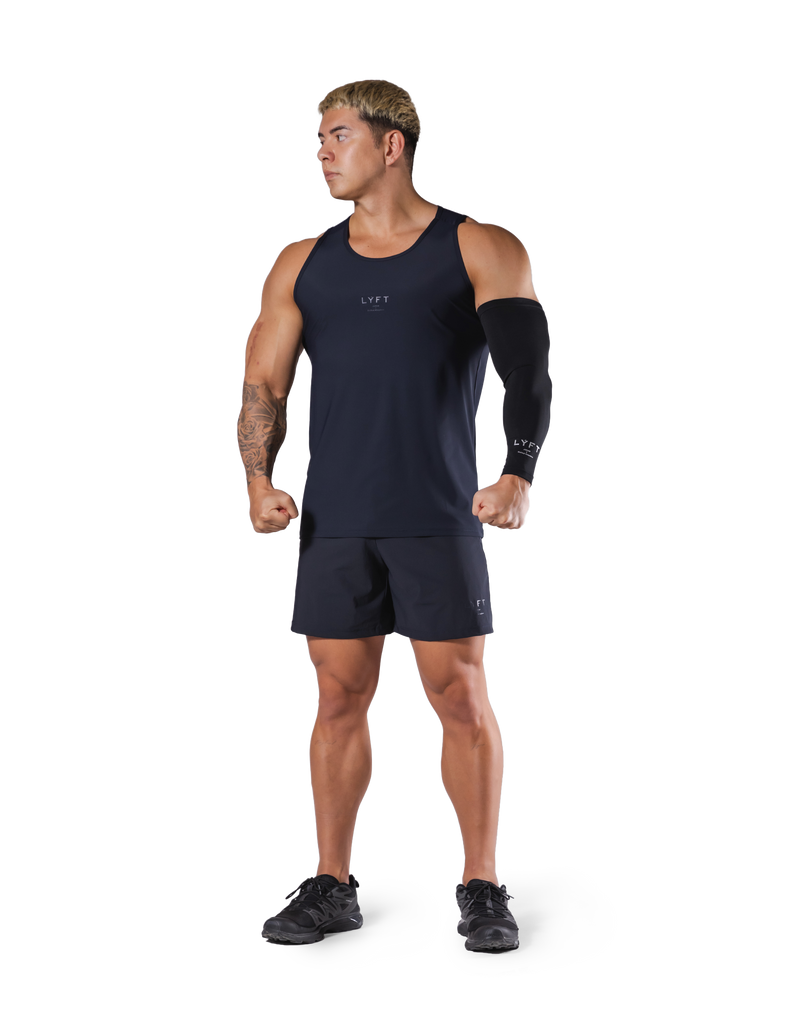 Back Mesh Stretch Standard Tanktop - Navy