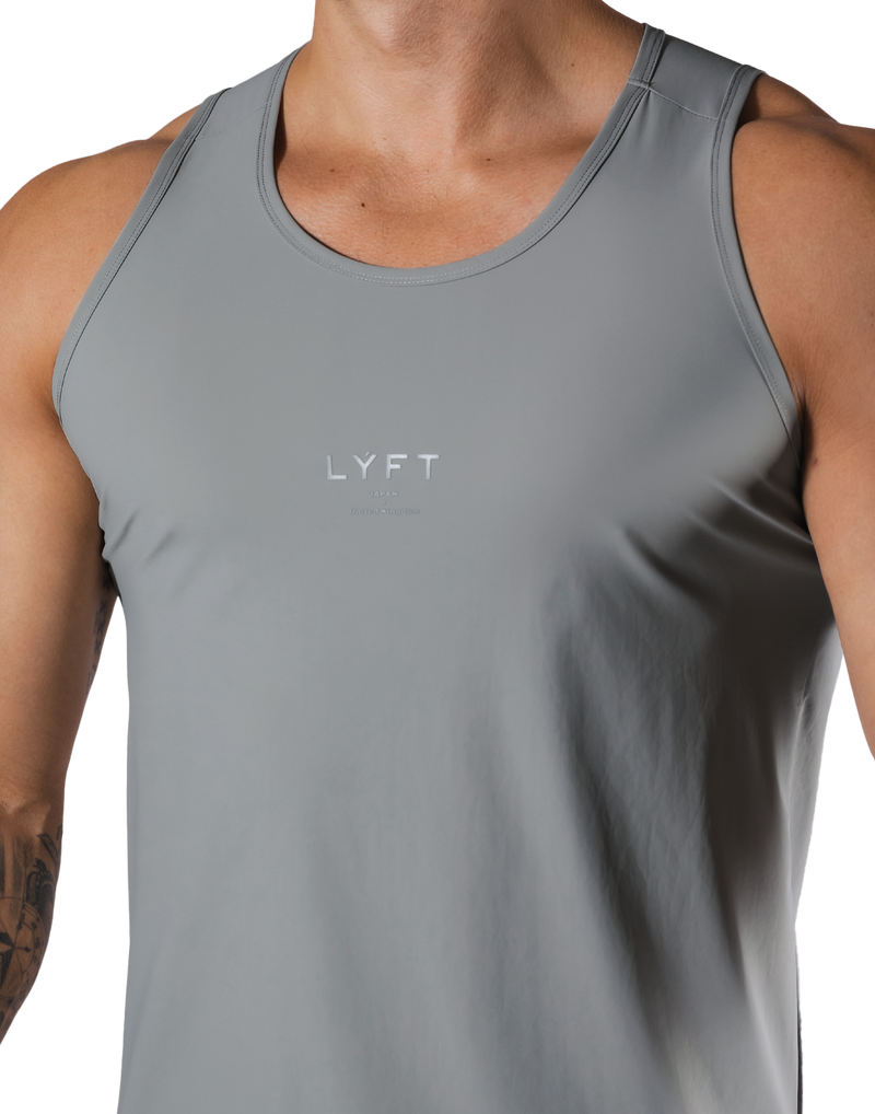 Back Mesh Stretch Standard Tanktop - Grey