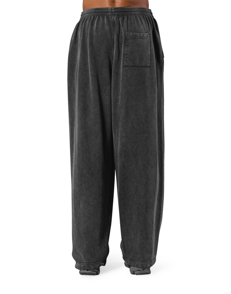 Vintage Sweat Wide Pants - Black