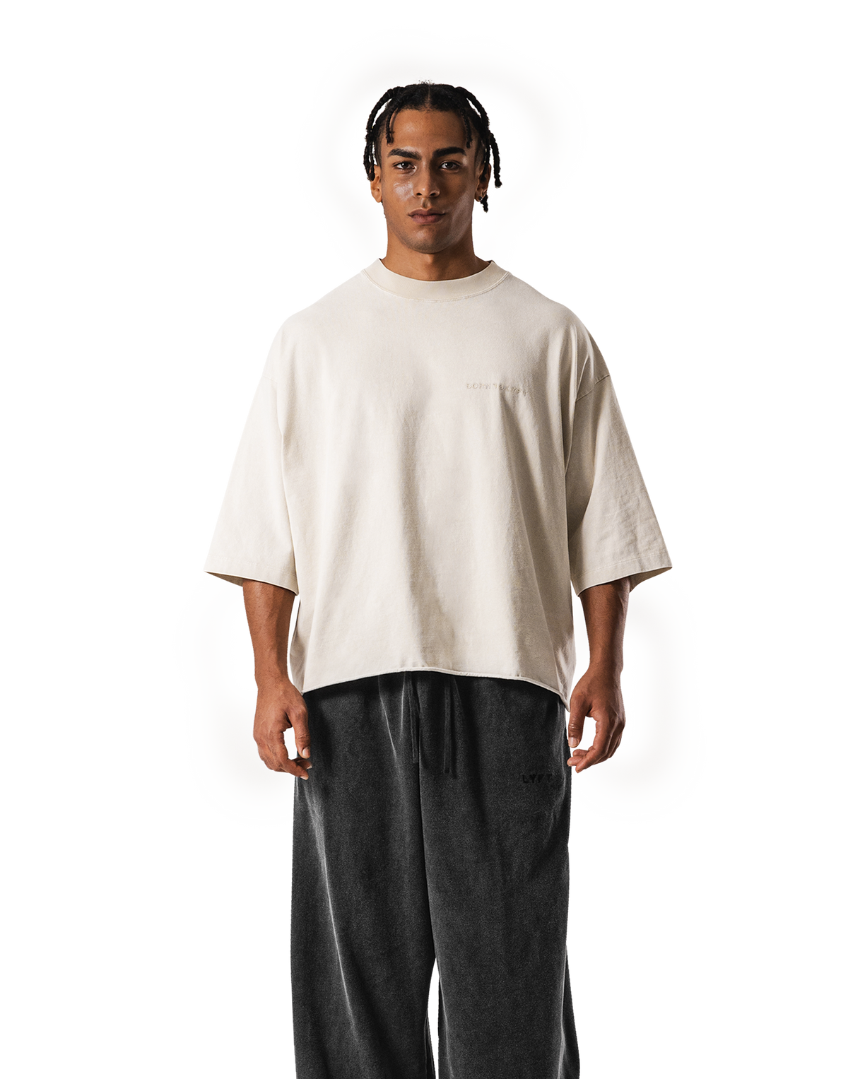 One Point BTL Vintage Extra Big T-Shirt - Ivory