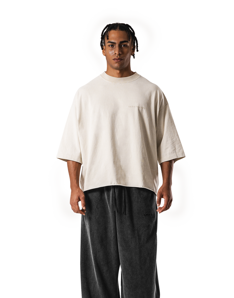 One Point BTL Vintage Extra Big T-Shirt - Ivory
