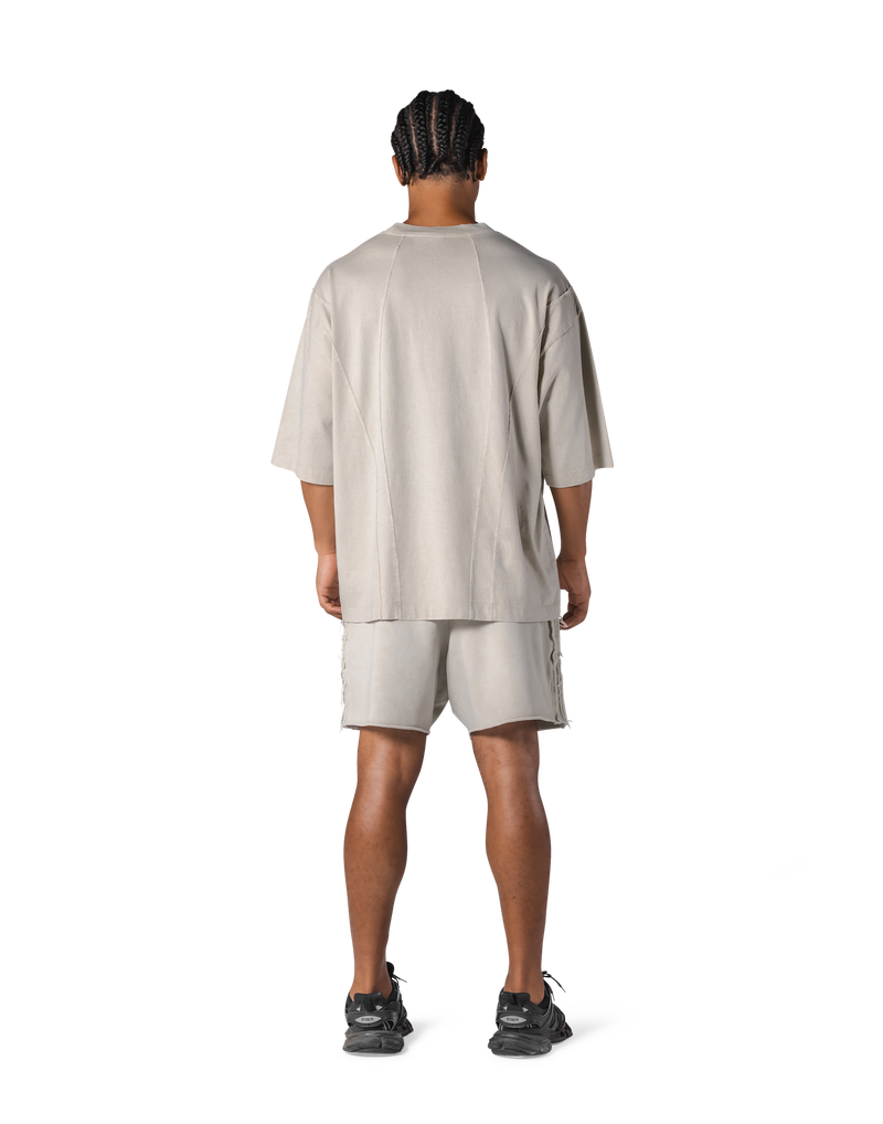 Vintage Original Pattern Extra Big T-Shirt - Ivory