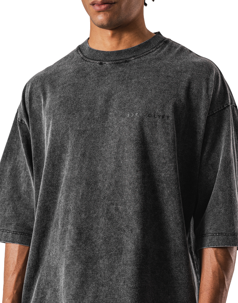 One Point BTL Vintage Extra Big T-Shirt - Black