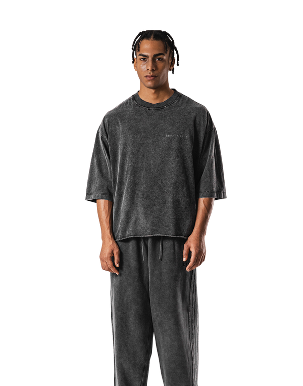 One Point BTL Vintage Extra Big T-Shirt - Black