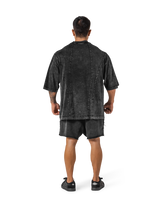 Vintage Original Pattern Extra Big T-Shirt - Black