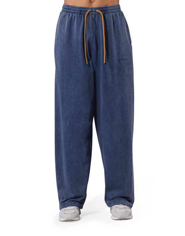 Vintage Sweat Wide Pants - Navy