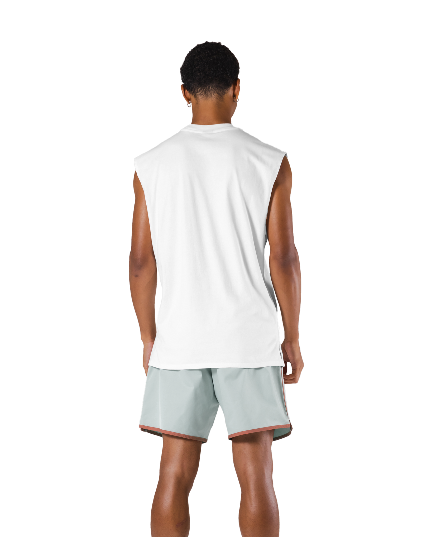 Dog Graphic Vintage No Sleeve - White – LÝFT Dog Graphic Vintage No Sleeve - White – LÝFT