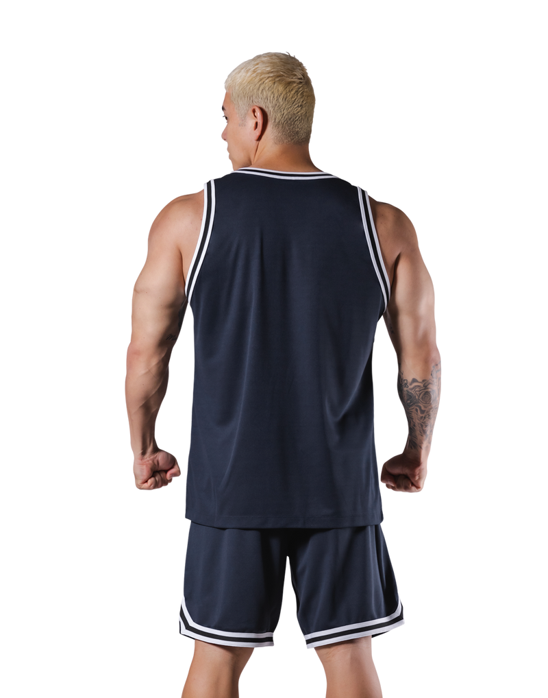 Standard Basketball Tanktop - Navy – LÝFT Standard Basketball Tanktop - Navy – LÝFT