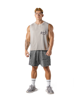 Metal Logo Box Tanktop - Ivory