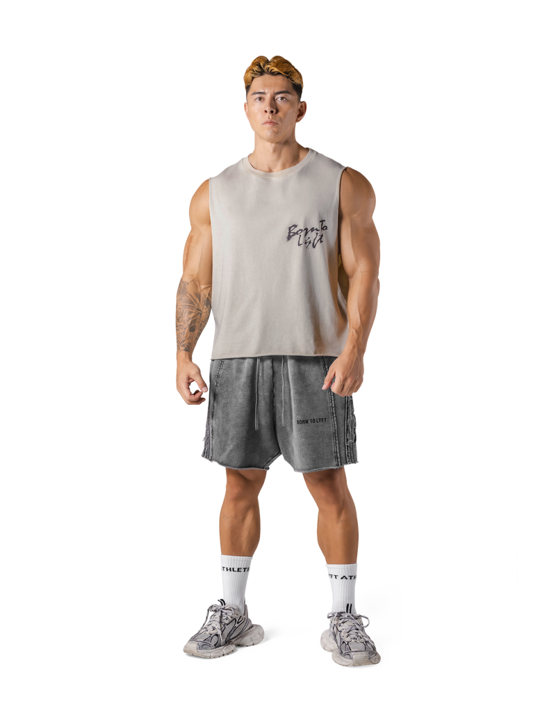 Metal Logo Box Tanktop - Ivory