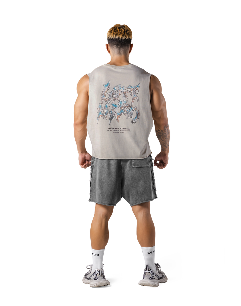 Metal Logo Box Tanktop - Ivory