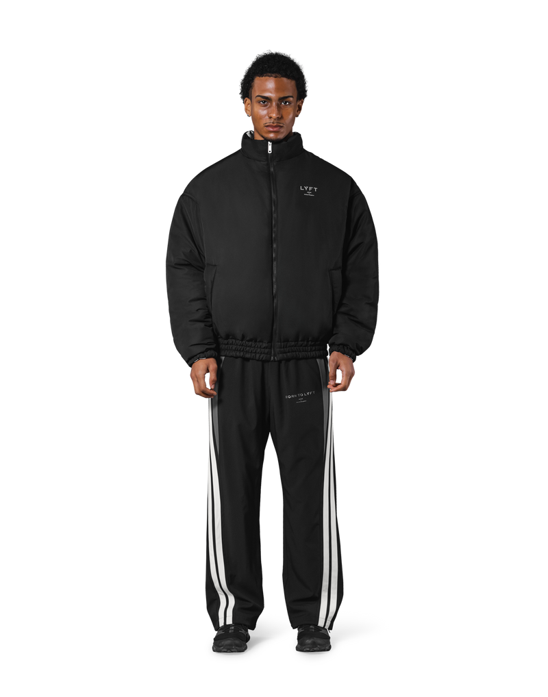 【セットアップ】LYFT セットアップジャージ ブラック XL セットアップ】LYFT セットアップジャージ ブラック XL Silver