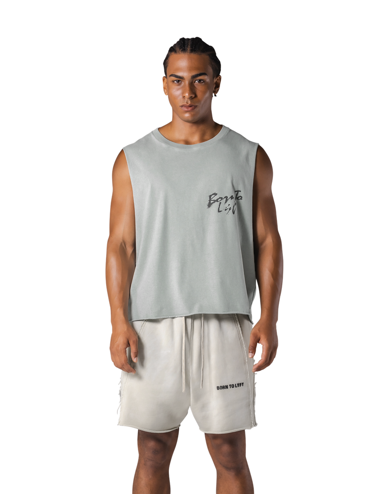 Metal Logo Box Tanktop - Mint