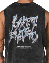 Metal Logo Box Tanktop - Black