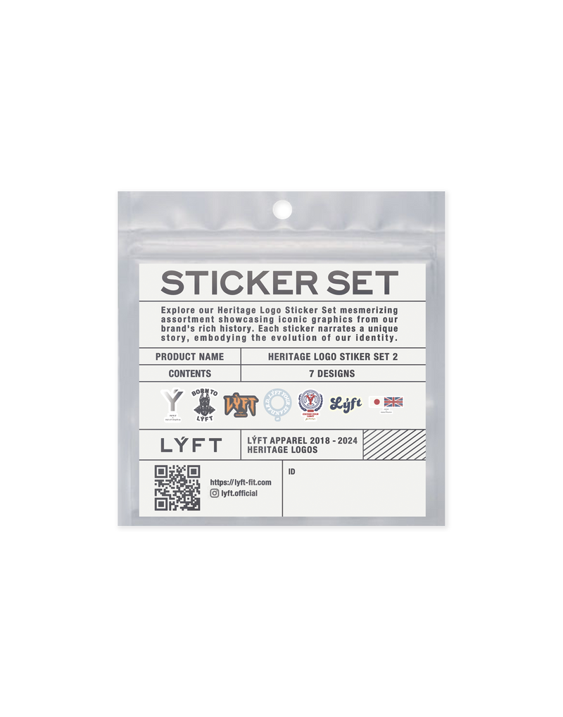 LÝFT Design Sticker Set Ver.1 - White